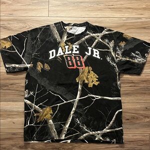 Dale Earnhardt Jr 88 NASCAR Realtree Camo T-Shirt Mens XL